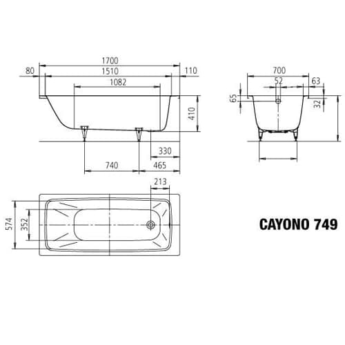 Фотография товара Kaldewei Cayono 274930003001