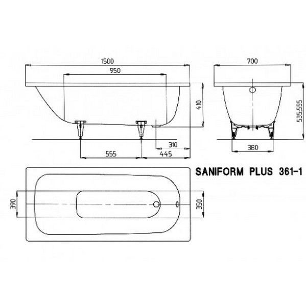 Фотография товара Kaldewei Saniform Plus 111600013001