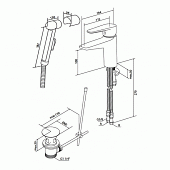 Смеситель для раковины с гигиеническим душем (д.к) Am.Pm Inspire F5004000