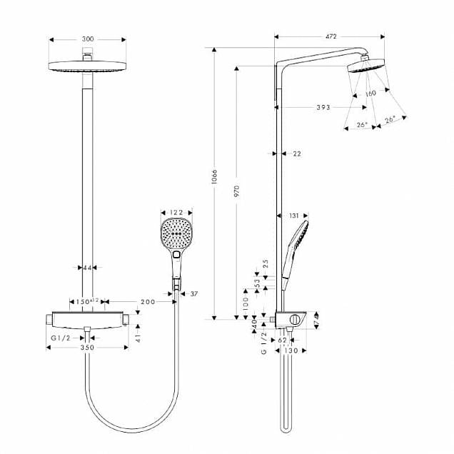 Фотография товара Hansgrohe Raindance Select 27128000