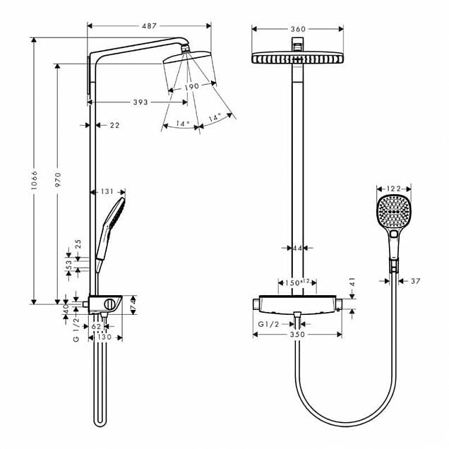 Фотография товара Hansgrohe Raindance 27112000