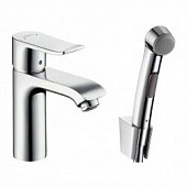 Смеситель для раковины с гигиенической лейкой (д.к РО) Hansgrohe Metris 31285000