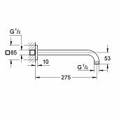 Настенный душевой кронштейн Grohe Rainshower 27488000