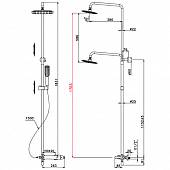 Душевая система Lemark Swan LM5462BG