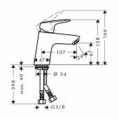 Смеситель для раковины Hansgrohe Logis 71071000