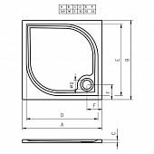 Душевой поддон 100х90 Riho Kolping DB3200500000000