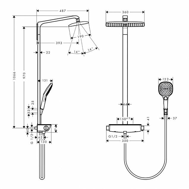 Фотография товара Hansgrohe Raindance Select 27286000