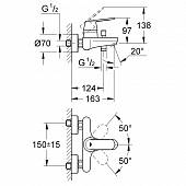 Комплект смесителей Grohe Eurosmart Cosmopolitan 121655