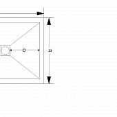 Душевой поддон 90х120 см, белый, правый, RGW Stone Tray ST/AR-0129W 16154129-01R