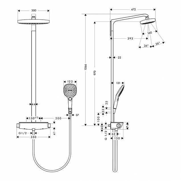 Фотография товара Hansgrohe Raindance Select 27282400