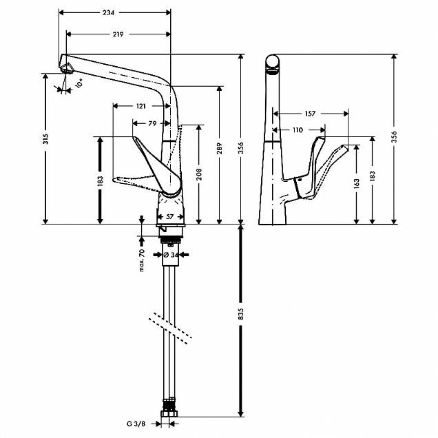 Фотография товара Hansgrohe Metris   14822800