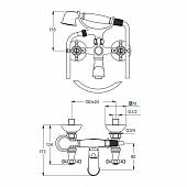 Смеситель для ванны Ideal Standard Reflection B9657LS