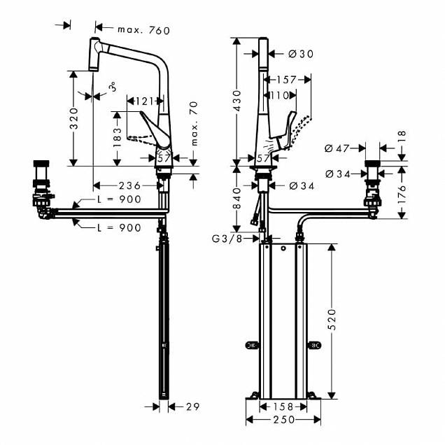 Фотография товара Hansgrohe Metris   73806800