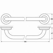 Полотенцедержатель 50 см FBS Standard STA 031