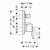 Смеситель для ванны Hansgrohe Talis 32477000