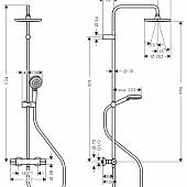 Душевая система c термостатом Hansgrohe Vernis Blend 26276000