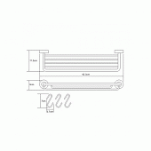 Полочка 43 см WasserKraft Donau K-9415