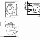 Унитаз подвесной, микролифт Bien Mineral MNKA052N1VP0W3000