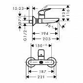 Смеситель для раковины Hansgrohe Logis 71225000