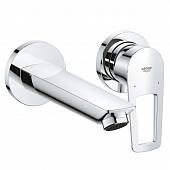 Смеситель для раковины, настенный, на 2 отверстия, (комплект) Grohe BauLoop 20289001