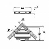 Полочка угловая Grohe BauCosmopolitan 40664001