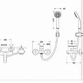 Смеситель для ванны Bravat Stream F63783C-B