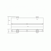 Полочка 50 см WasserKraft Oder K-3044