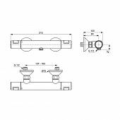 Термостат для душа, черный, Ideal Standard Ceraline A7201XG