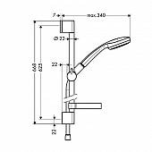 Душевой гарнитур Hansgrohe Croma 100 27742000