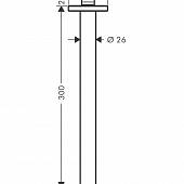 Держатель верхнего душа Hansgrohe Vernis Shape 26407000