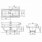 Ванна стальная 170x75 Antislip/Perl-Effekt Kaldewei Cayono Duo 724 272430003001