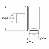 Подключение для шланга Ideal Standard Idealrain B9448AA