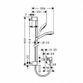 Термостат с душевым набором Hansgrohe Croma Select S 27014400